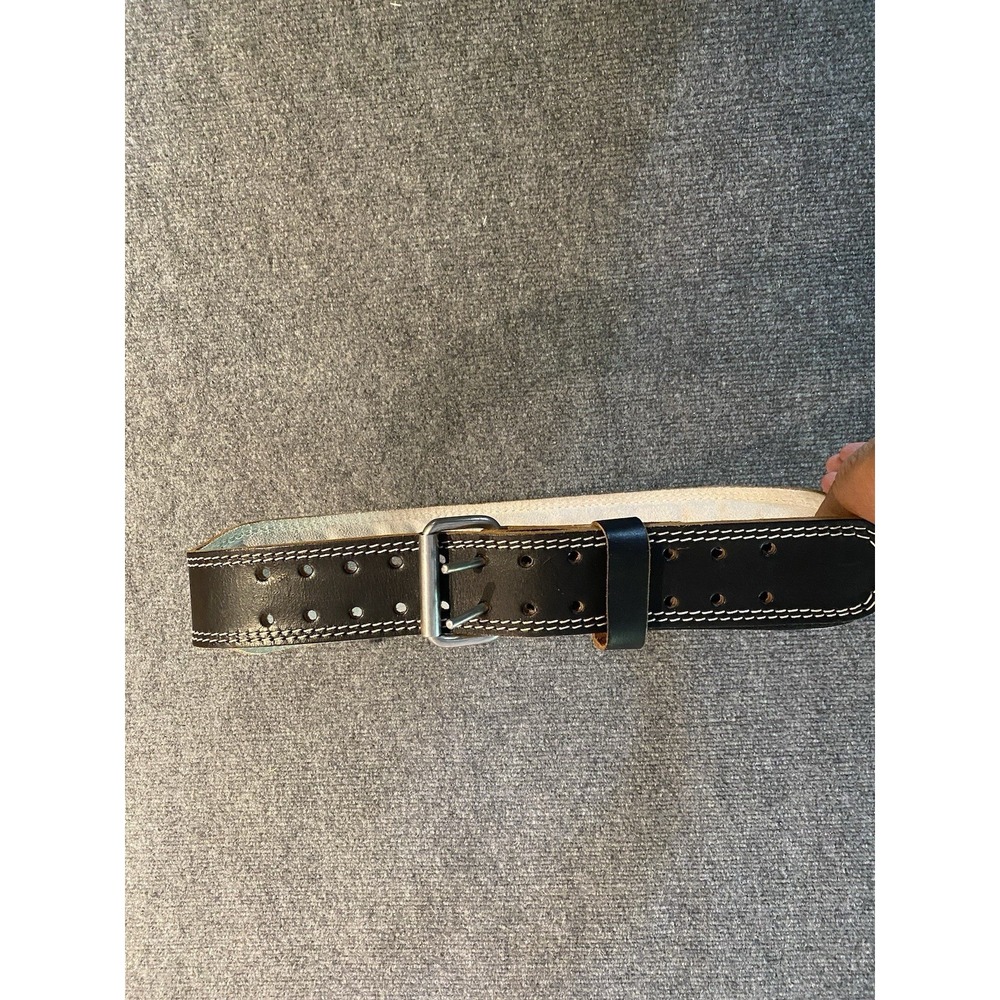 Gold's Gym Leather Belt Weight Power Lifting Foam Padded XL